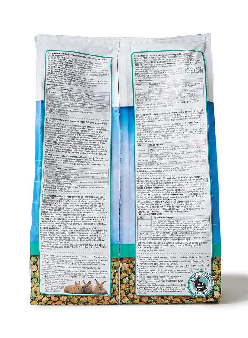 beaphar Care Plus Rabbit Junior Food Multicolour 1.5kg  - Image 2