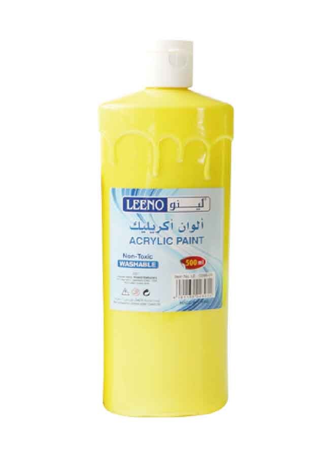 LEENO Acrylic Paint 500ml Yellow 