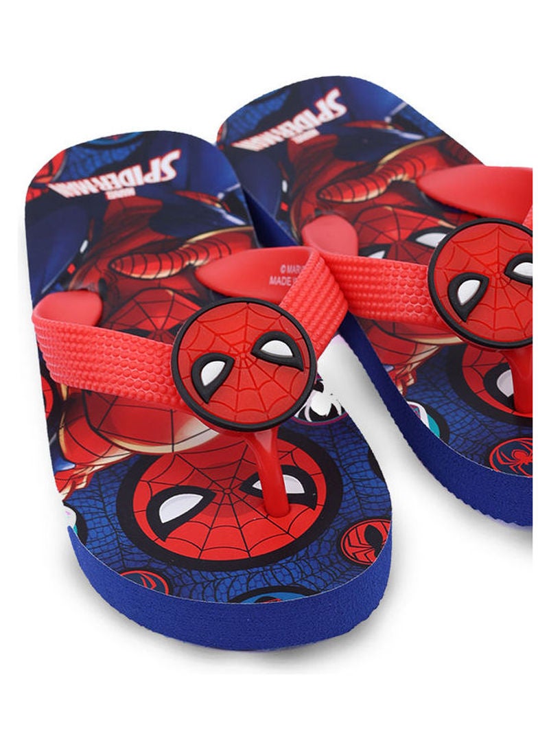 MARVEL - Kids Fan Haul X Spiderman LED Flip Flops Red - Image 1