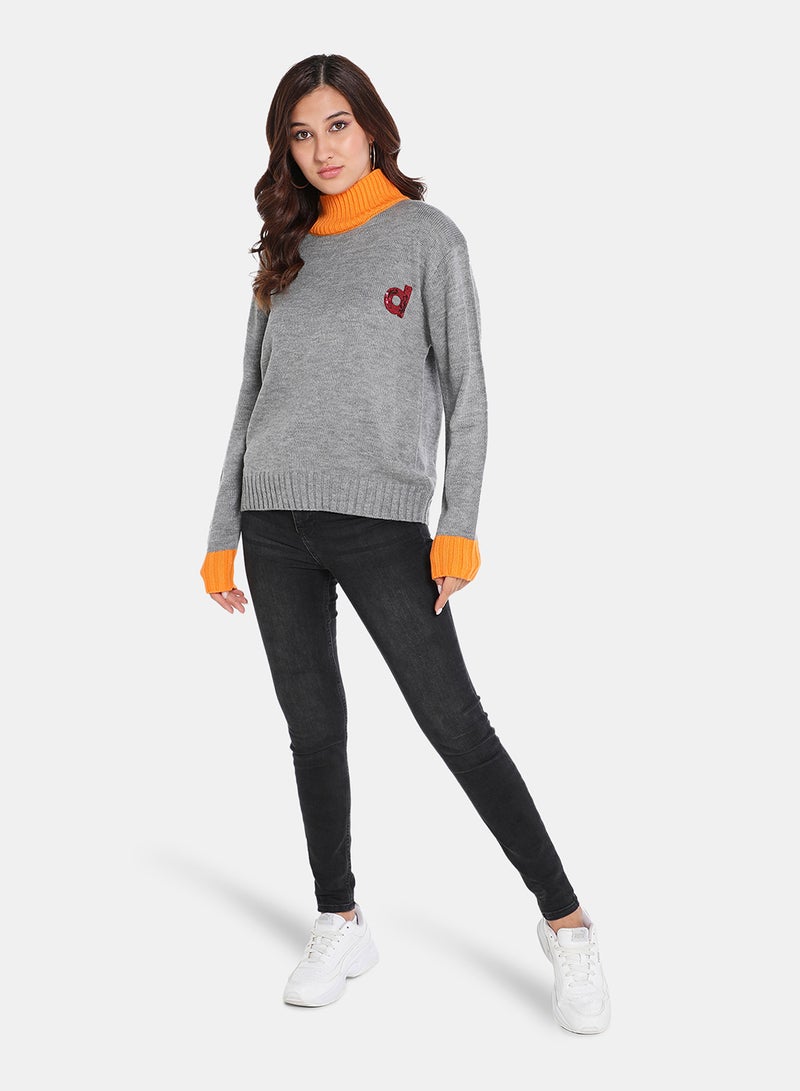 DRIP - Casual Pullover Grey - Image 1