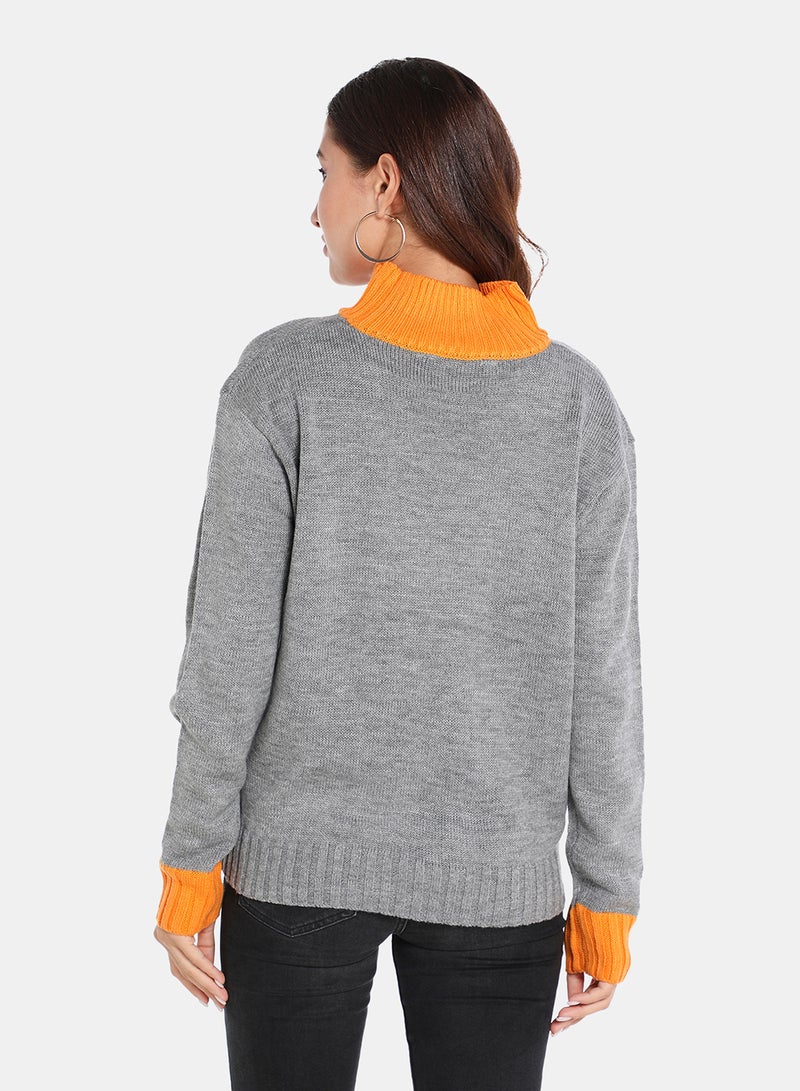 DRIP - Casual Pullover Grey - Image 1