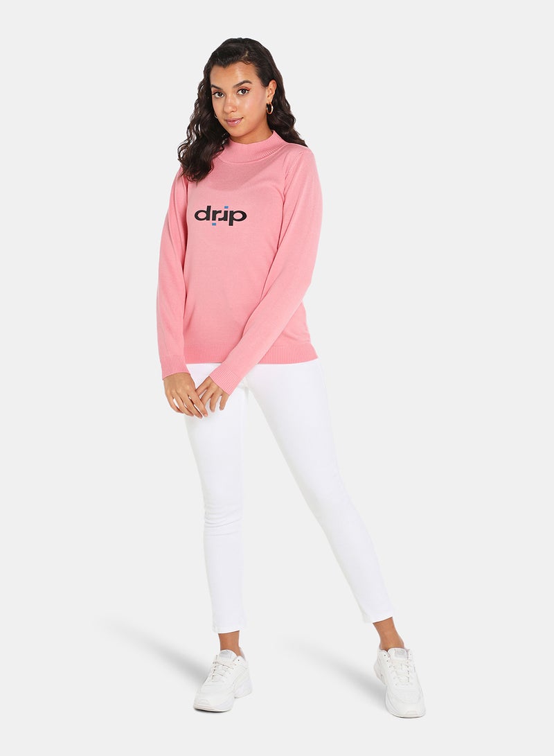 DRIP Casual Pullover Pink  - Image 3