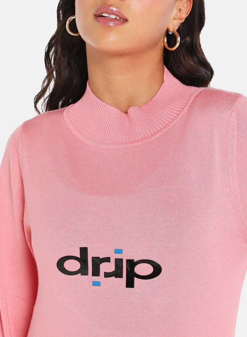DRIP Casual Pullover Pink  - Image 4