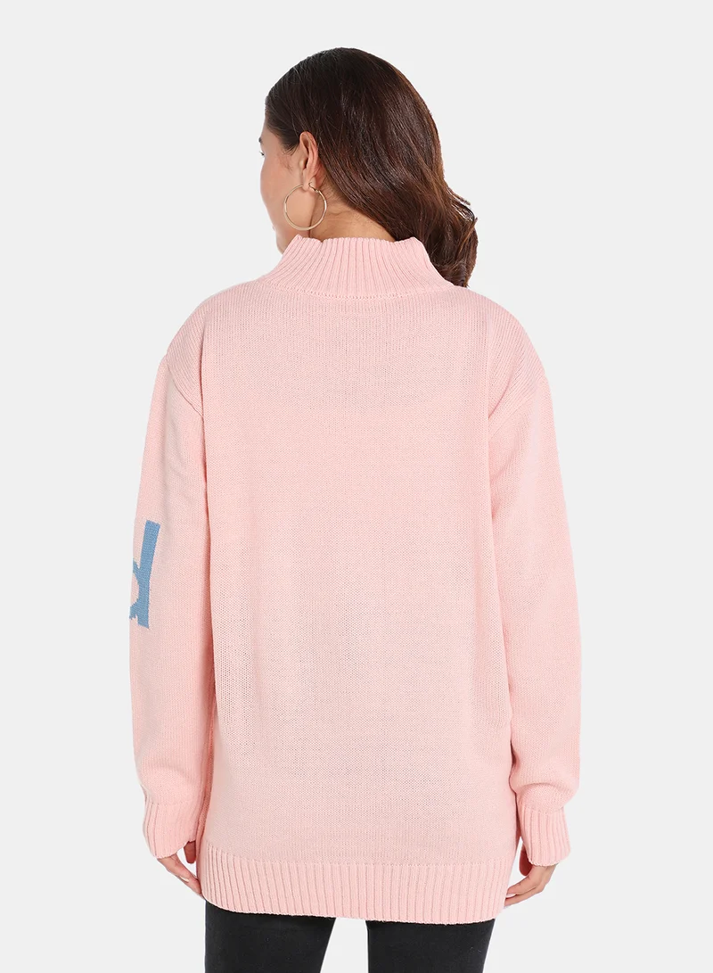 DRIP Casual Sweater Pink