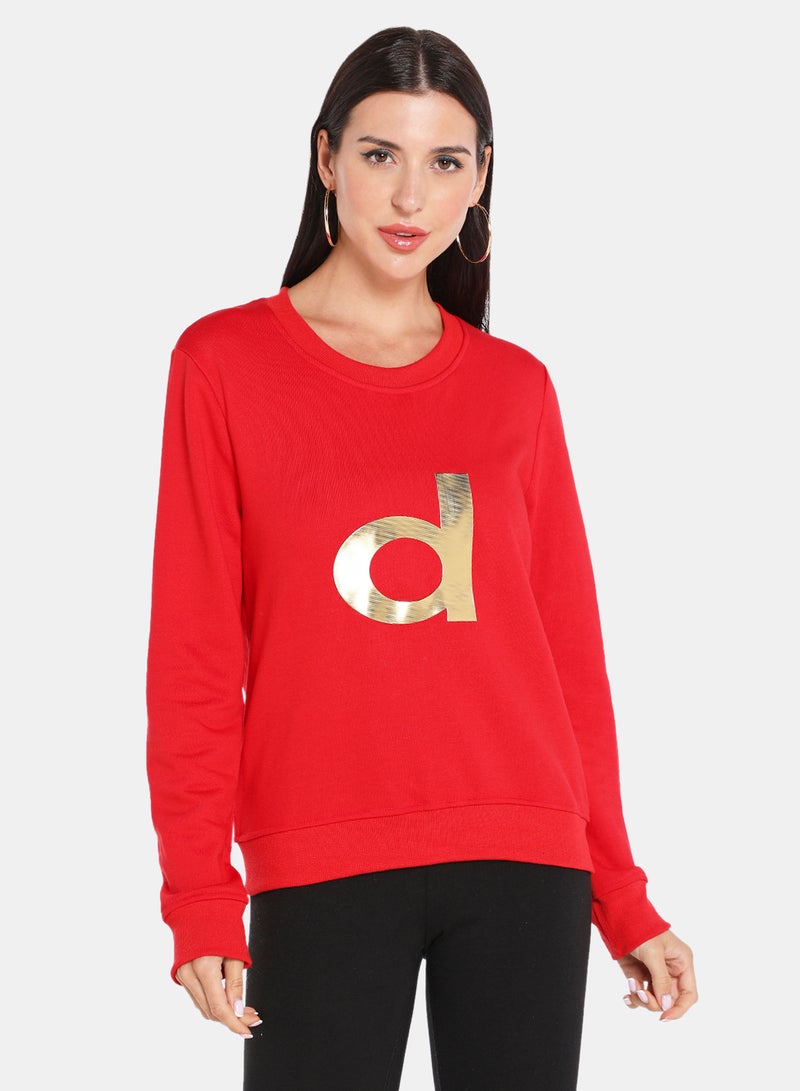 DRIP - Pop-Over Pullover Red - Image 1