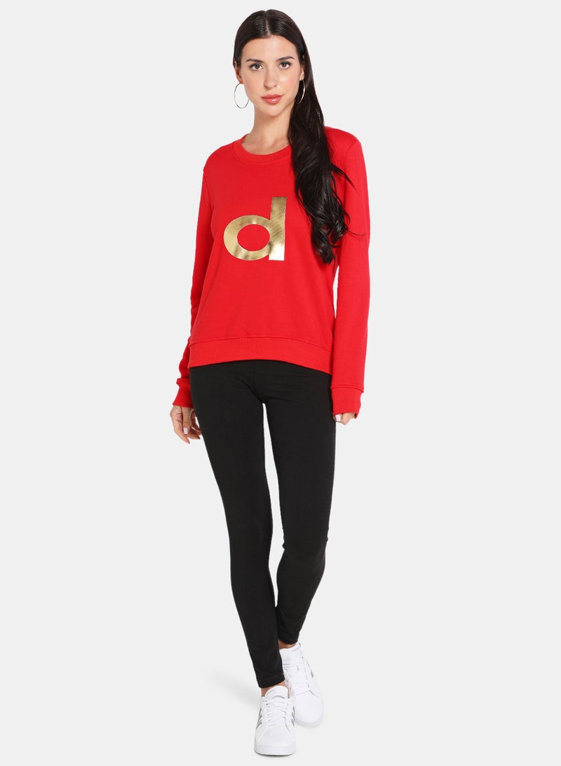 DRIP - Pop-Over Pullover Red - Image 1
