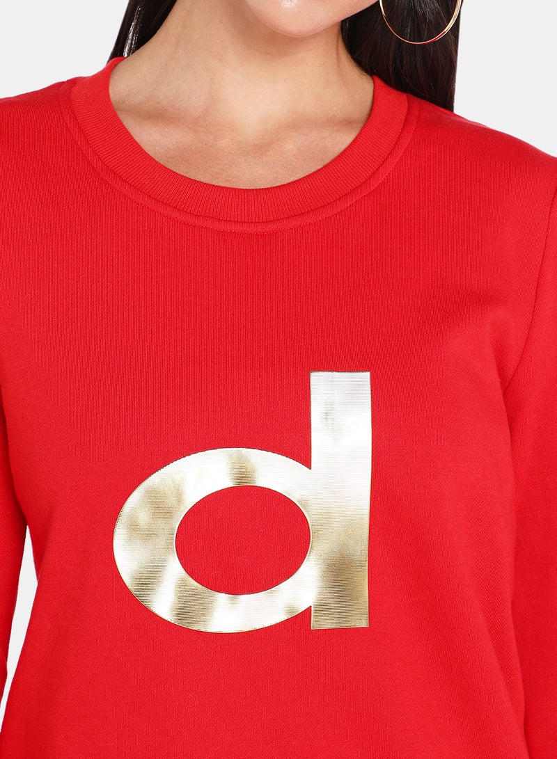 DRIP - Pop-Over Pullover Red - Image 1