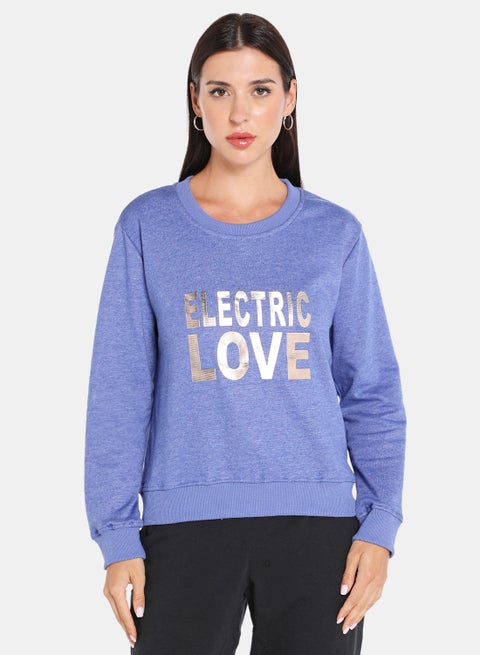 Pop-Over Pullover Royal Blue
