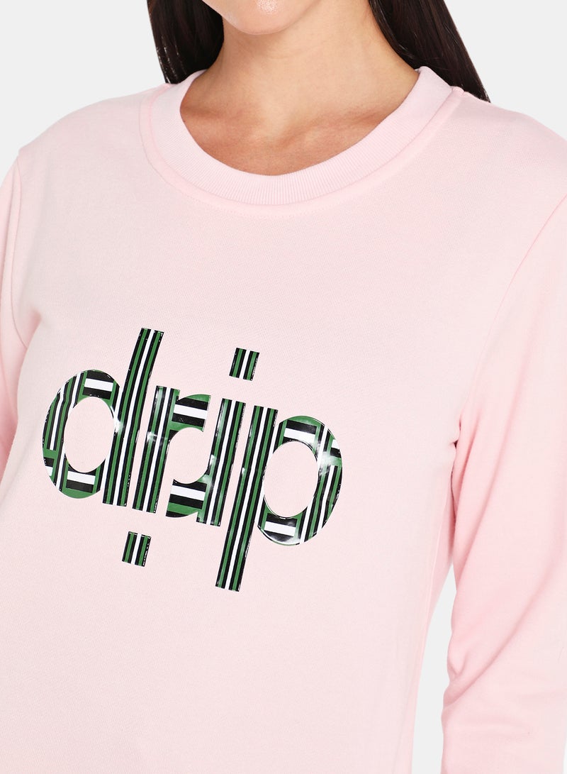 DRIP - Pop-Over Pullover Pink - Image 1