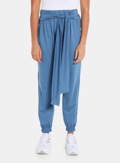 Tie-Up Waist Pants Blue