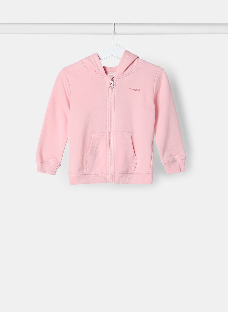 Zarafa Baby Girls Hoodie Rose  - Image 1