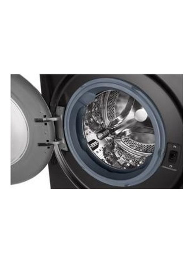 LG - Front Load Steam Washer With Wi-Fi Connectivity WFV1214BST1 Black Steel - Image 1