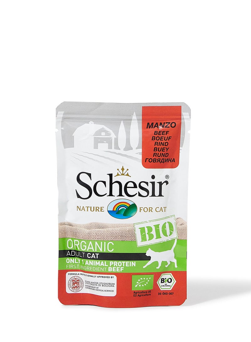 Schesir Bio Beef Cat Wet Food Multicolour 85grams - Image 1
