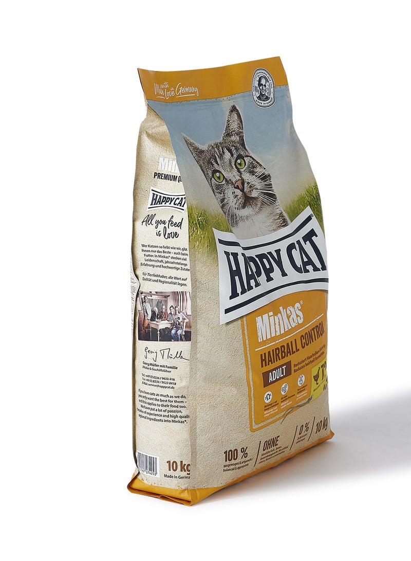 Minkas Hairball Control Cat Dry Food 10kg - v1634225193/N47565042A_3