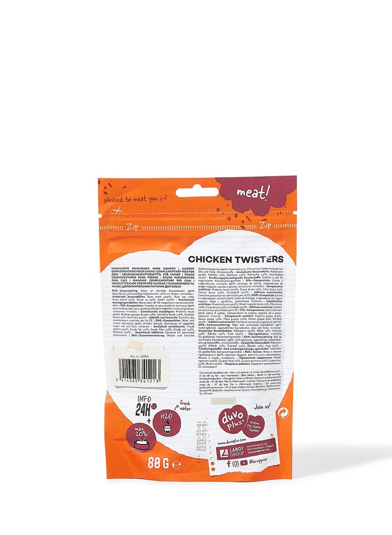 Duvo Chicken Twisters 80grams - Image 2