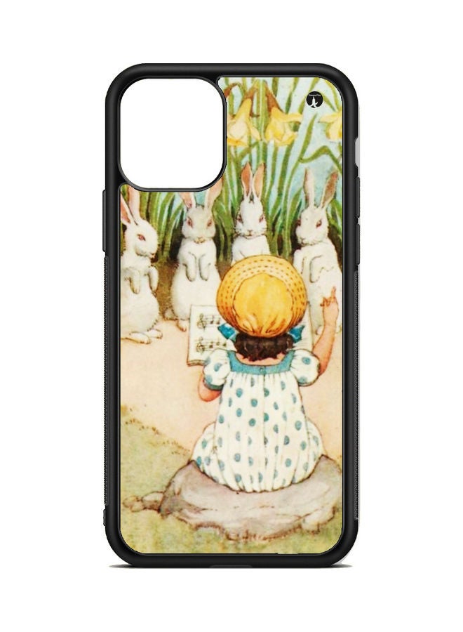 BP Protective Case Cover For Apple iPhone 13 Pro Little Girl and Rabbits Multicolour - Image 1