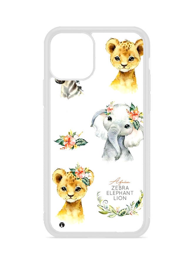 BP Cute Zebra and Elephent, Lion Protective Case Cover for Apple iPhone 13 Multicolour - Image 1