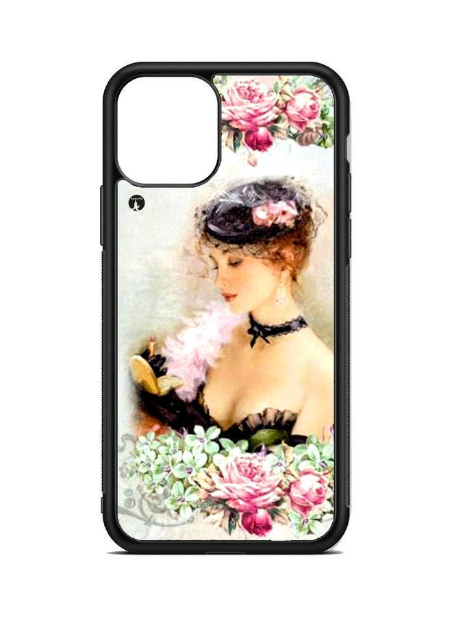 BP Protective Case Cover For Apple iPhone 13 Pro Girl and Flowers Multicolour - Image 1