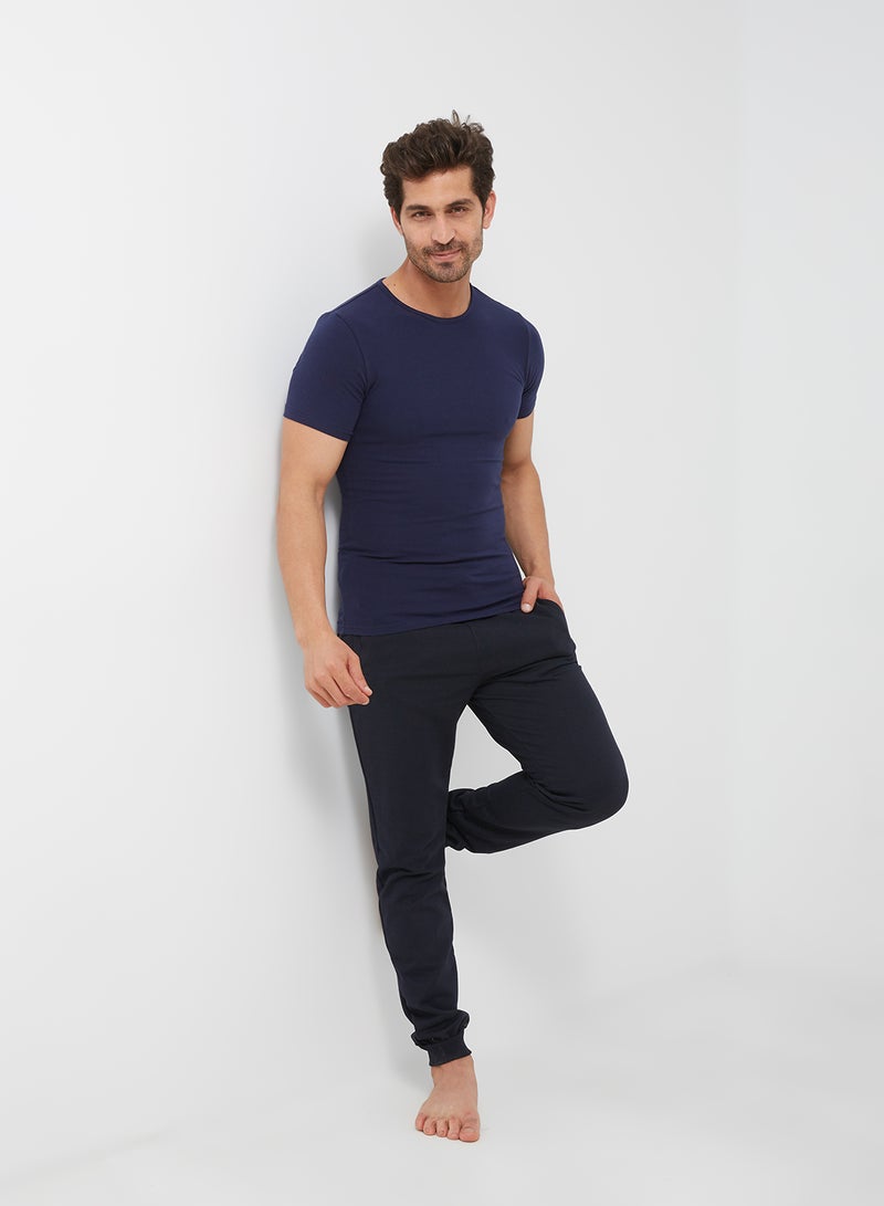 DICE - Short Sleeve Undershirt Navy - Image 1