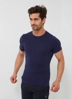 Short Sleeve Undershirt Navy