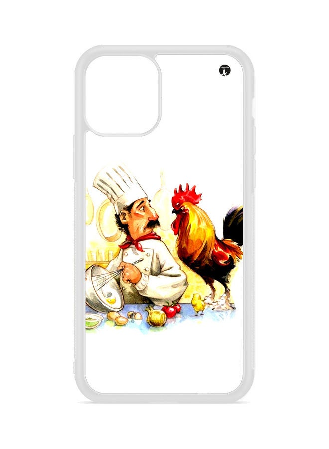 BP A Cook Stirs The Eggs And Rooster Stares At Him Angrily Themed Case Cover For Apple iPhone 13 Multicolour - Image 1