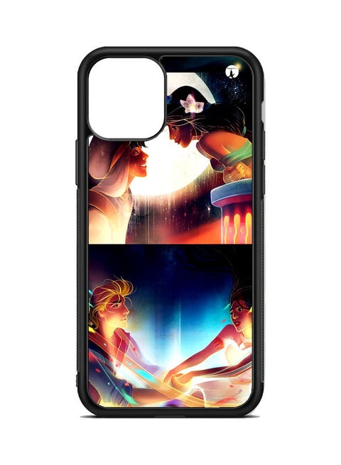 Protective Case Cover For Apple iPhone 13 Animation Jasmine and Aladdin and Pocahontas and John Smith Multicolour