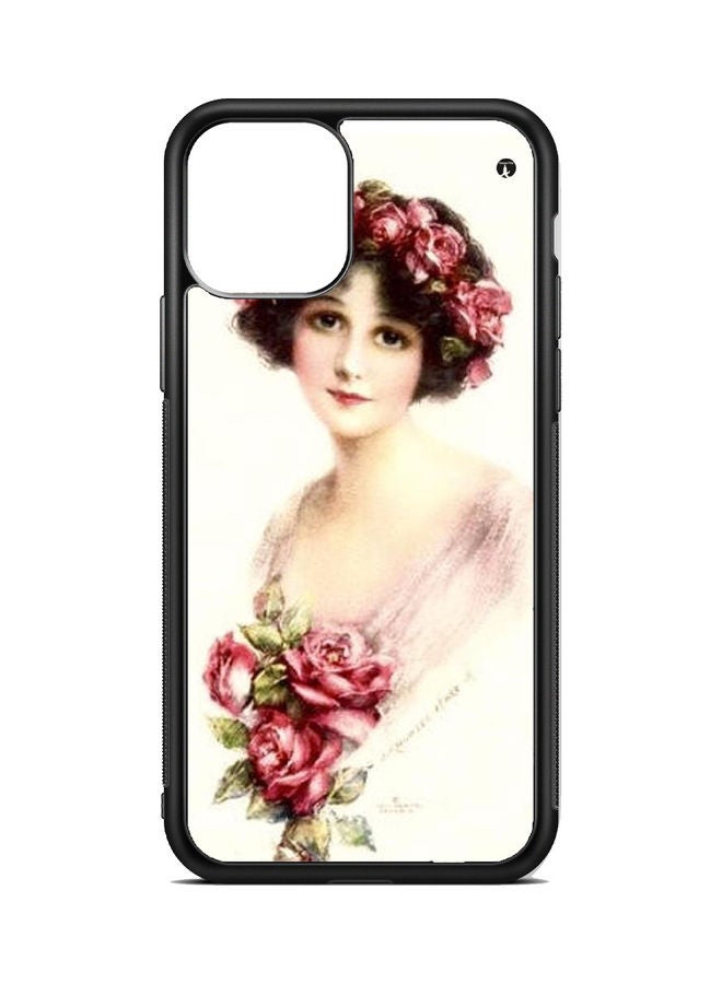 BP Protective Case Cover for Apple iPhone 13  A Beautiful Woman Holds Roses Multicolour - Image 1