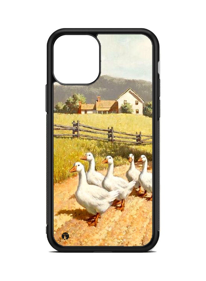 بي بي غطاء حماية واق لهاتف أبل آيفون 13 ميني دكس بأرض خضراء متعدد الألوان - Image 1