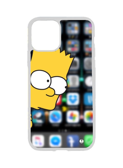 Protective Case Cover For Apple iPhone 13 Pro Max Animation Bart Simpson By 20th Television Multicolour