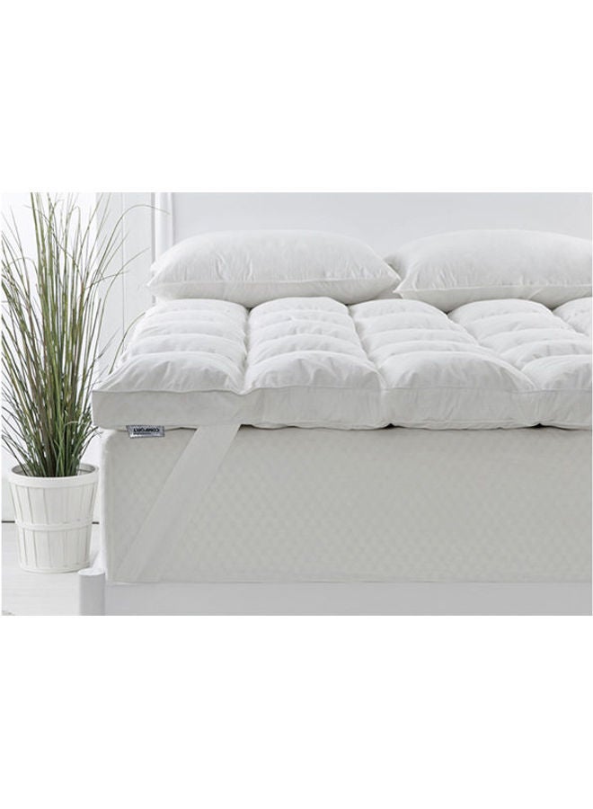 Comfort - Poly Soft Mattress Topper Cotton White 140*200cm - Image 1