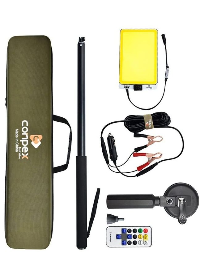 كونبيكس مجموعة مصابيح تخييم بزاوية 360 درجة مع أداة امتصاص للتثبيت على هيكل السيارة 75سم - Image 1