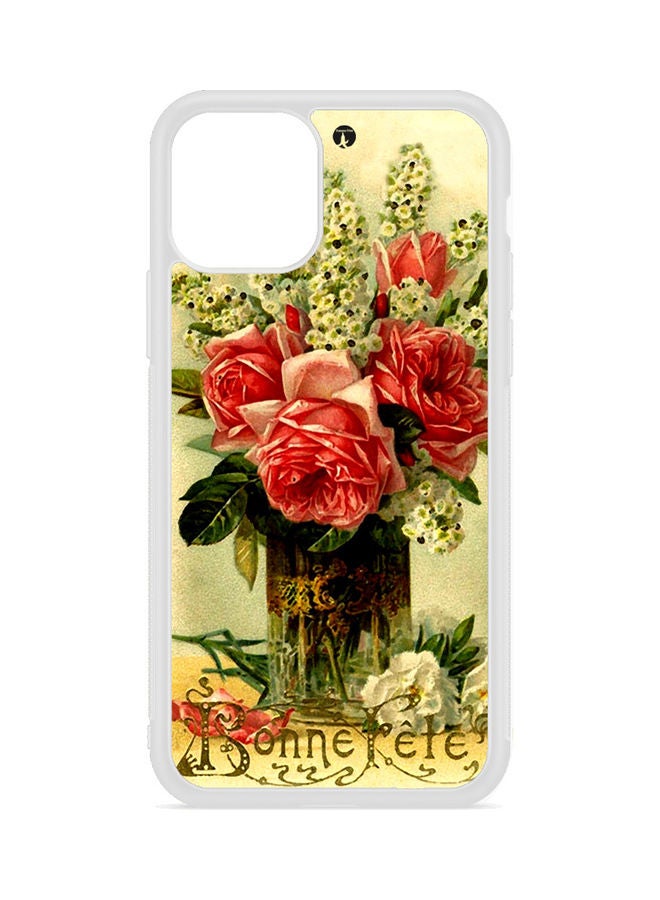 بي بي غطاء حماية واق مطبوع بنقشة زهور كلاسيكية لهاتف أبل آيفون 13 برو متعدد الألوان - Image 1