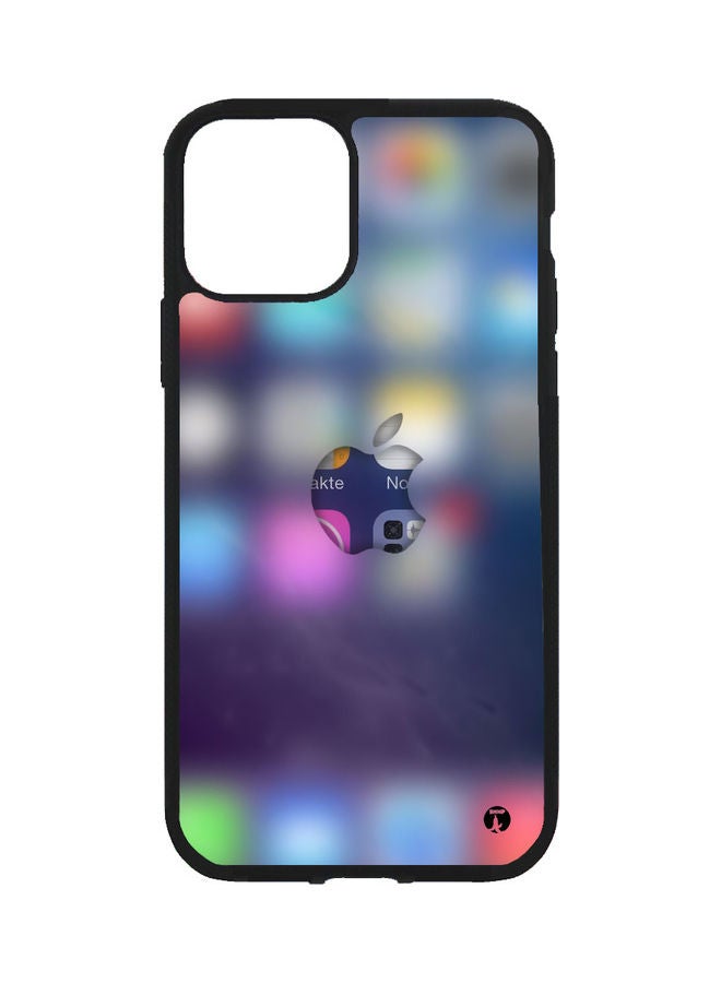 بي بي غطاء حماية واق لهاتف أبل آيفون 13 برو ماكس وأيقونة أبل على خلفية شاشة أبل - Image 1