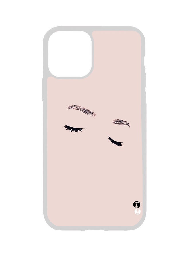 BP Protective Case Cover for Apple iPhone 13 Pro Max Sketch Eyes Rose Background - Image 1