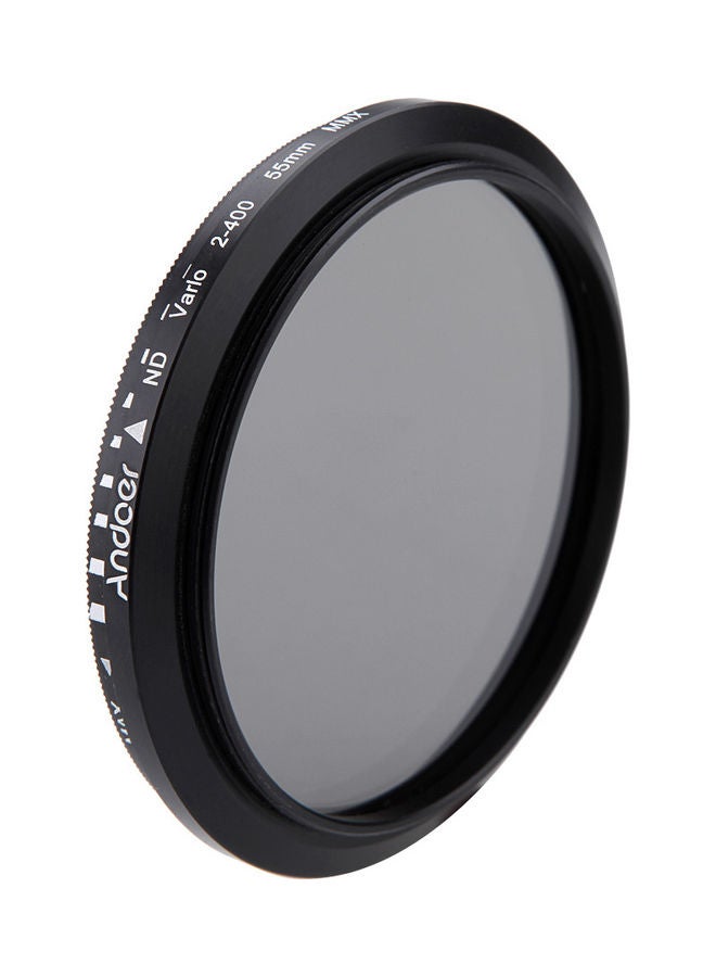 ANDOER 55mm ND Fader Neutral Density Adjustable ND2 To ND400 Variable Filter For Canon Nikon DSLR Camera Multicolour - Image 1