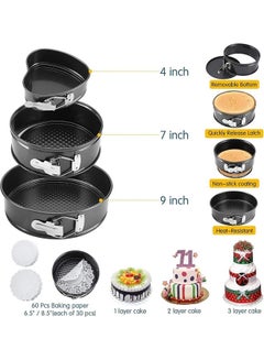 Arabest 512-Piece Cake Decorating Kit Black/Red/Silver 28x28x16cm  - Image 4