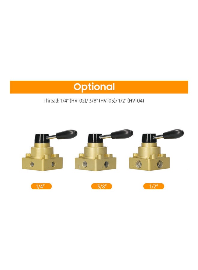 Generic 1/2-inch Pneumatic Rotary Lever Hand Valve  - Image 5