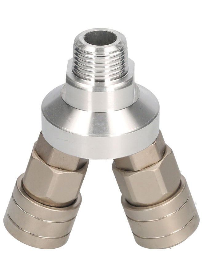 Multi Pass  Quick Coupler Silver 8.00x6.50x7.00cm  - Image 1