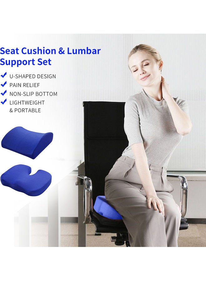 Lumbar Support Cushion Set polystyrene Blue 45.00x20.00x35.00cm - v1634362921/N51373093A_4