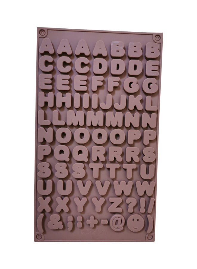 Generic - Alphabet Pudding Bakeware Cake Moulds Brown 29 x 17cm - Image 1