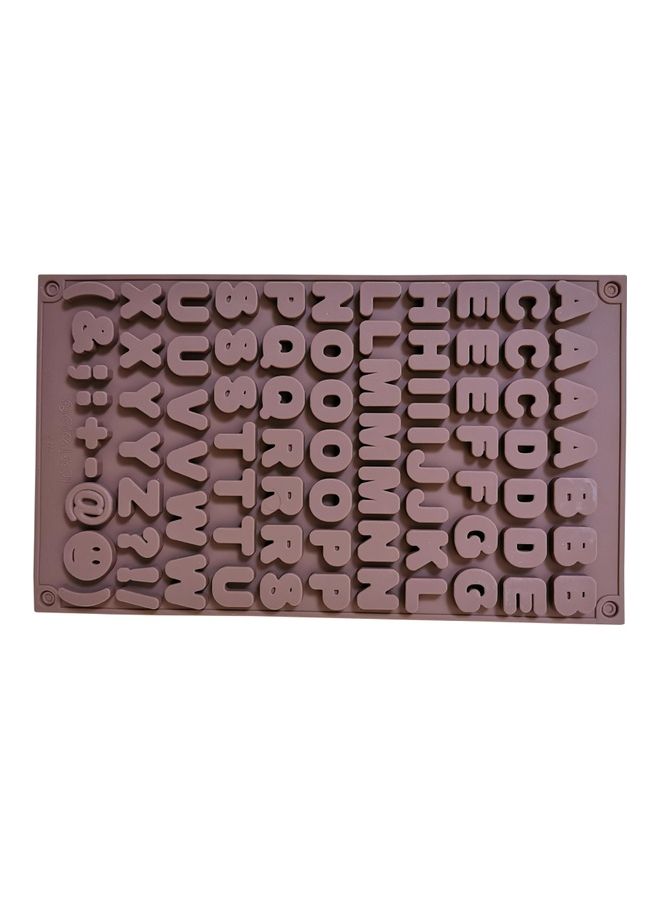 Generic - Alphabet Pudding Bakeware Cake Moulds Brown 29 x 17cm - Image 1
