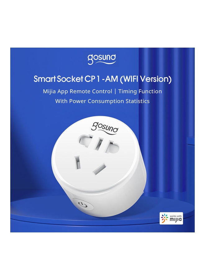 gosund - Smart Socket CP1-AM WiFi Version Timing Switch White 10 x 5 x 5cm - Image 1