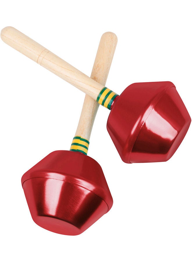 Generic 1 Pair of Percussion Maracas Red  - Image 2