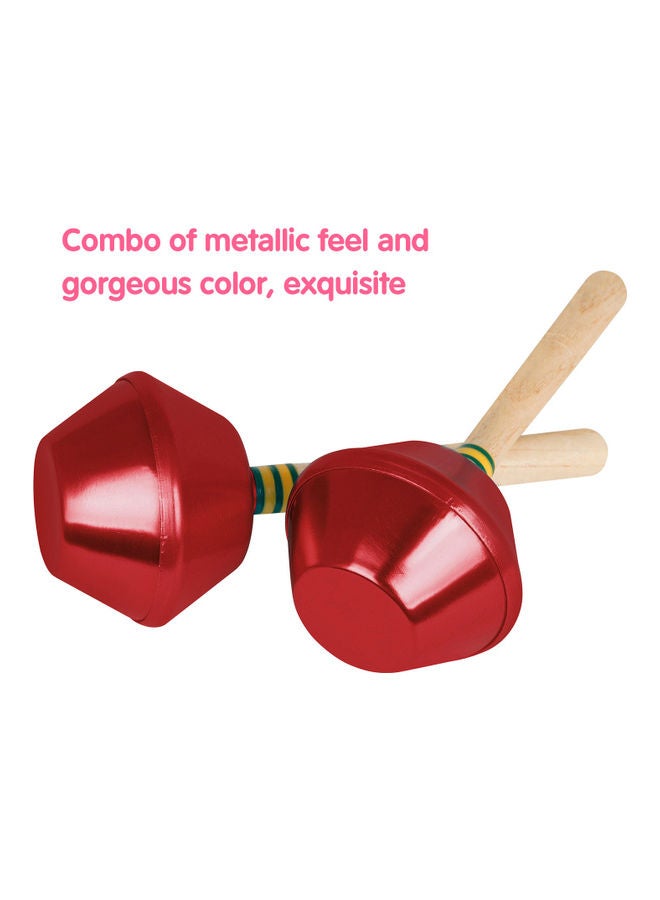 Generic 1 Pair of Percussion Maracas Red  - Image 3