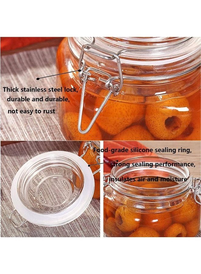 AIWANTO Glass Canister Storage Spice Jar Clear 2200ml - Image 3