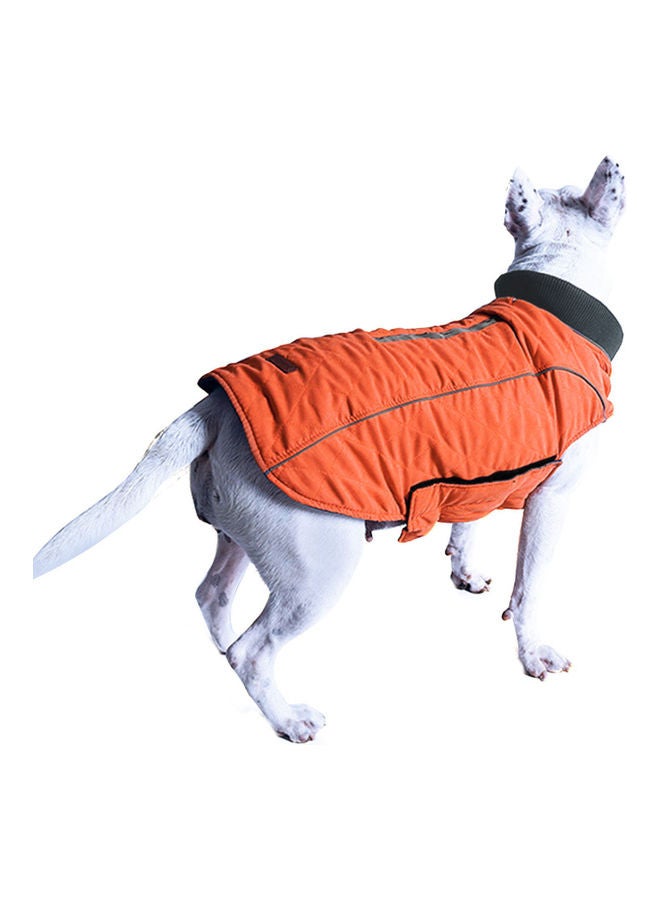 Generic Dog Winter Jacket Padded Reflective Warm Quilted Outdoor Pet Vest XS Orange 20x2.1x16cm  - Image 1