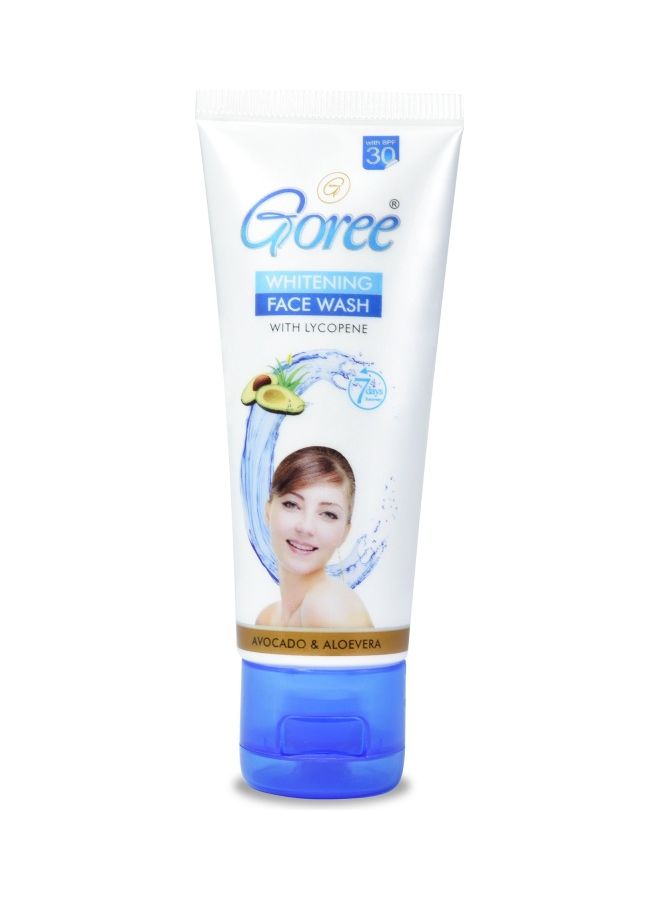 Goree Whitening Face Wash With Lycopene Blue 70ml  - Image 1