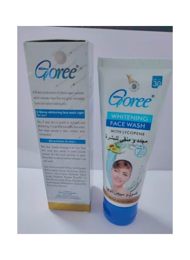 Goree Whitening Face Wash With Lycopene Blue 70ml  - Image 2