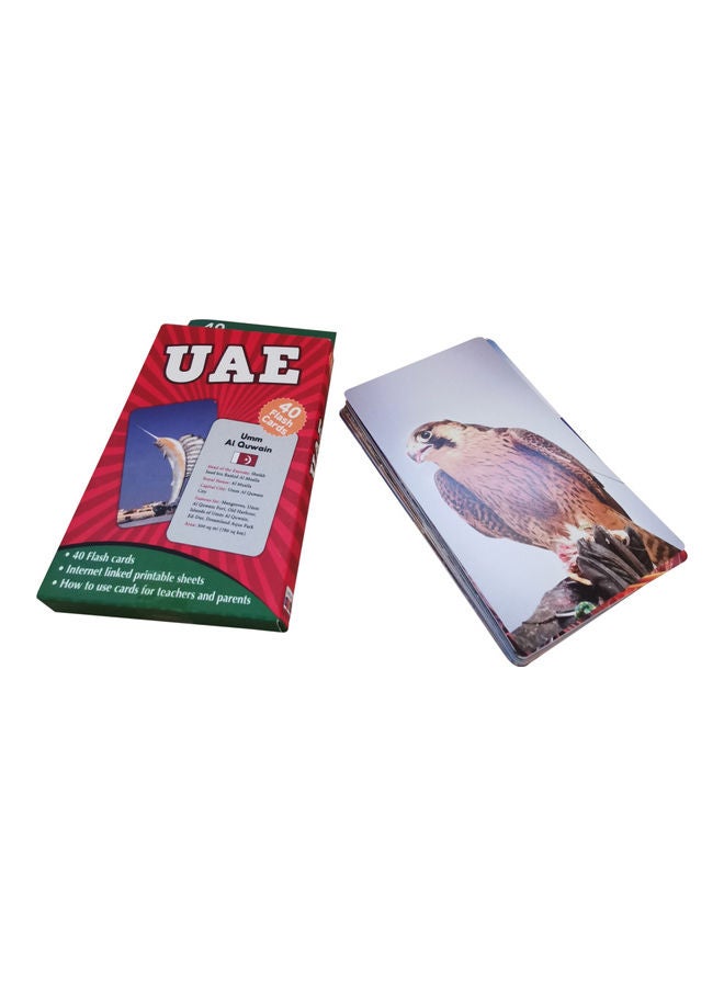Little Kitabi - 40-Piece UAE Learning Creative Flash Cards 14x8.5cm - Image 1