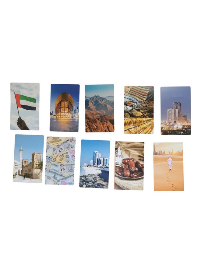 Little Kitabi - 40-Piece UAE Learning Creative Flash Cards 14x8.5cm - Image 1